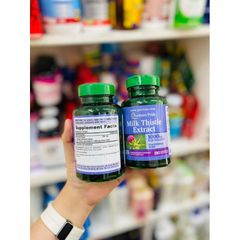 Viên uống bổ gan Milk Thistle 1000mg Puritan’s Pride - Giải độc gan, hỗ trợ chức năng gan - 180 viên