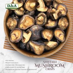 Nấm Hương Sấy Giòn DJ&A Shiitake Crisps 65g - Snack Tự Nhiên, Ăn Liền, Không Chất Bảo Quản, Giảm Cân, Thích Hợp Chay