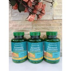 Viên Uống Tinh Chất Nghệ Curcumin Puritan's Pride 800mg - Hỗ Trợ Làm Đẹp Da, Chống Oxy Hóa, Giảm Nám, Tàn Nhang 100 Viên Mỹ