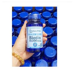 Viên uống Biotin Puritan's Pride Ultra Mega 10000 mcg 100 viên - Hỗ trợ mọc tóc, giảm rụng tóc, làm đẹp da từ Mỹ