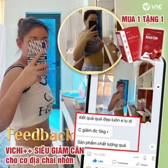 VICHI++ tặng kèm khoá cân viên uống giảm cân cấp tốc nhanh an toàn chính hãng hộp 30 viên