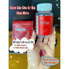 VICHI++ tặng kèm khoá cân viên uống giảm cân cấp tốc nhanh an toàn chính hãng hộp 30 viên