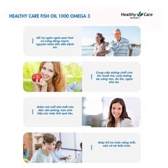 Dầu Cá Tự Nhiên Fish Oil 1000 mg Omega 3 Healthy Care Úc - Hỗ Trợ Tim Mạch & Phát Triển Trí Não, Hộp 400 Viên