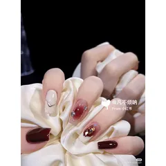 Nailbox thiết kế cao cấp, móng úp nail box thiết kế móng tay giả phong cách Hàn Quốc nhà Tú Quyên Beauty