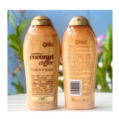Sữa Tắm Tẩy Tế Bào Chết OGX Shea Soft & Smooth 577ml - Dưỡng Ẩm Da Mềm Mại, Hương Cà Phê & Dầu Dừa, Made in USA