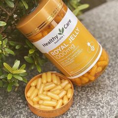 Viên Uống Sữa Ong Chúa Healthy Care Royal Jelly 1000mg - 365 Viên Hỗ Trợ Làm Đẹp, Tăng Cường Sức Đề Kháng, Chống Lão Hóa Da