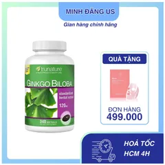 (Hàng công ty) [Chính Hãng] Viên Uống Bổ Não từ Bạch Quả Trunature Ginkgo Biloba 120mg 340 Viên