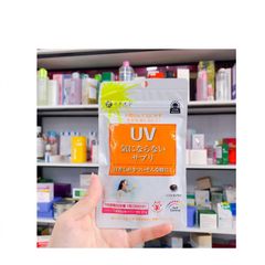 Viên Uống Chống Nắng UV FINE Nhật Bản 30 Viên - Bảo Vệ Da, Ngăn Ngừa Tác Hại Tia UV, Dưỡng Ẩm, Làm Trắng Da, Hỗ Trợ Làm Đẹp