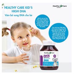 Viên Uống Bổ Sung DHA Healthy Care Cho Bé Từ 4 Tháng Tuổi - Vị Chanh Dễ Uống, Tăng Cường IQ Và Thị Lực - Sản Phẩm CHUẨN ÚC