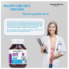 Viên Uống Bổ Sung DHA Healthy Care Cho Bé Từ 4 Tháng Tuổi - Vị Chanh Dễ Uống, Tăng Cường IQ Và Thị Lực - Sản Phẩm CHUẨN ÚC
