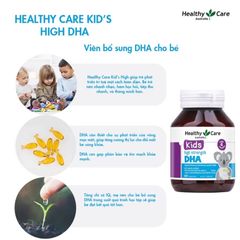 Viên Uống Bổ Sung DHA Healthy Care Cho Bé Từ 4 Tháng Tuổi - Vị Chanh Dễ Uống, Tăng Cường IQ Và Thị Lực - Sản Phẩm CHUẨN ÚC