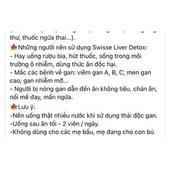 Viên Uống Thải Độc Gan Swisse 120 Viên - Hỗ Trợ Thanh Lọc Cơ Thể Chất Lượng Từ Úc