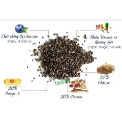 Hạt chia hữu cơ Healthy Nuts And Seeds Organic của Úc 500G