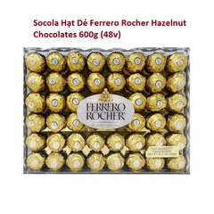 Socola Hạt Dẻ Ferrero Rocher Hazelnut Chocolates 600g (48v)