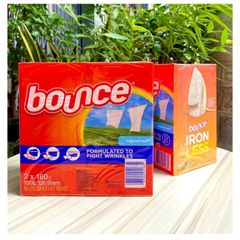 Giấy Thơm Quần Áo Bounce Mỹ - 160 Tờ/320 Tờ giúp quần áo luôn thơm tho, tiện dụng cho vali và tủ quần áo, sản phẩm gia dụng đa năng.