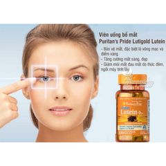 Viên Uống Bổ Mắt Puritan’s Pride Lutigold Lutein 20mg - Tăng Cường Thị Lực, Ngăn Ngừa Thoái Hóa Điểm Vàng (60 Viên)