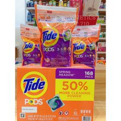Viên Giặt Tide Pods 3in1 Mỹ - Giặt Tẩy Đánh Bật Vết Bẩn, Làm Trắng Vượt Trội, Thơm Lâu, Dễ Sử Dụng Cho Máy Giặt