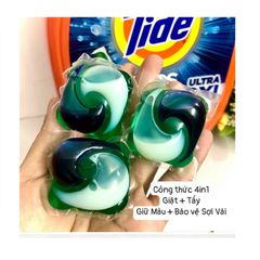 Viên Giặt Tide Pods 3in1 Mỹ - Giặt Tẩy Đánh Bật Vết Bẩn, Làm Trắng Vượt Trội, Thơm Lâu, Dễ Sử Dụng Cho Máy Giặt