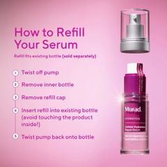 Serum Khôi Phục Da M.urad Cellular Hydration 30ml - Cấp Ẩm Ngay Lập Tức, Nuôi Dưỡng Da Khô, An Toàn Cho Mọi Loại Da