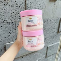 Tẩy tế bào chết toàn thân Dove Himalayan & Rose 425g - Sản phẩm chăm sóc cơ thể lớn cho làn da mịn màng, thơm tho