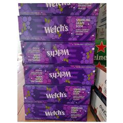 Date 09 / 2024 - Thùng 12 lon Nước Ngọt Welch’s Soda Nho USA ( lon / 355 ml )