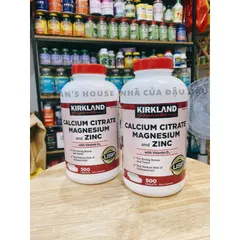 Bổ Sung Canxi Kirkland Calcium Citrate Magnesium And Zinc 500 Viên
