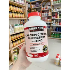 Bổ Sung Canxi Kirkland Calcium Citrate Magnesium And Zinc 500 Viên