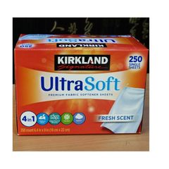 Giấy xả Kirkland Signature Ultra Soft Premium Fabric Fresh Scent (250 tờ)