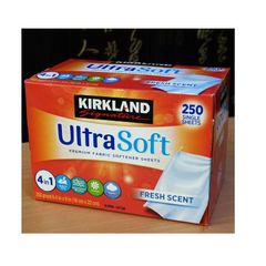 Giấy xả Kirkland Signature Ultra Soft Premium Fabric Fresh Scent (250 tờ)