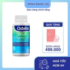 Viên uống bổ sung Canxi D3 Ostelin cho bà bầu 130 viên - Hỗ trợ xương chắc khỏe và hệ miễn dịch khỏe mạnh