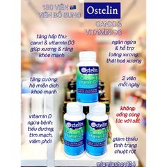Viên uống bổ sung Canxi D3 Ostelin cho bà bầu 130 viên - Hỗ trợ xương chắc khỏe và hệ miễn dịch khỏe mạnh