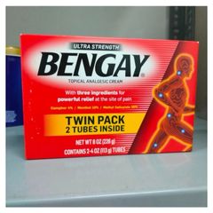 [Mẫu mới] Set 2 Tuýp Kem Bôi BENGAY Ultra Strength 113g của Mỹ( bengay ) date 25