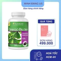 (Hàng công ty) Viên Uống Trunature Ginkgo Biloba 120mg - Bổ Não, bổ sung Trí Nhớ - Hỗ Trợ giúp Tinh Thần - 340 Viên Chính Hãng Mỹ
