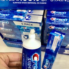 Kem đánh răng Crest 3D White Advanced 158g - Trắng răng hiệu quả, ngăn ngừa vết bẩn, hơi thở thơm mát suốt cả ngày