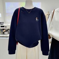 Áo Hoodie Nỉ Lót Lông Wego - Size XL Màu Trắng và Xanh Naui - Thời Trang Nữ Mùa Đông Thoải Mái Hàng Ngày