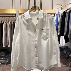 Áo Sơ Mi Nữ Wego Polyester Trắng Size M - Thiết Kế Thêu Hàn Quốc Thời Trang Hàng Ngày 4 Mùa