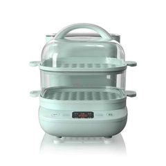 Nồi Hấp Điện Hai Tầng Bear DZG-C60K1 - Dung Tích 5L, 11 Mức Nhiệt, Tính Năng Khử Clo, An Toàn Cho Gia Đình