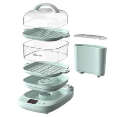 Nồi Hấp Điện Hai Tầng Bear DZG-C60K1 - Dung Tích 5L, 11 Mức Nhiệt, Tính Năng Khử Clo, An Toàn Cho Gia Đình