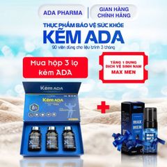 Viên Kẽm ADA Gluconate 150mg Nhập Khẩu Pháp - Tăng Cường Sinh Lực Nam Giới & Hỗ Trợ Miễn Dịch