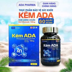 Viên Kẽm ADA Gluconate 150mg Nhập Khẩu Pháp - Tăng Cường Sinh Lực Nam Giới & Hỗ Trợ Miễn Dịch