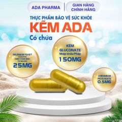 Viên Kẽm ADA Gluconate 150mg Nhập Khẩu Pháp - Tăng Cường Sinh Lực Nam Giới & Hỗ Trợ Miễn Dịch
