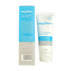 Gel Rửa Mặt Megaderm Sạch Dầu Mụn 100g - Sạch Sâu, Ngăn Ngừa Mụn, Dành Cho Da Nhờn, Hỗ Trợ Làm Sạch Và Kháng Khuẩn