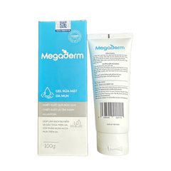 Gel Rửa Mặt Megaderm Sạch Dầu Mụn 100g - Sạch Sâu, Ngăn Ngừa Mụn, Dành Cho Da Nhờn, Hỗ Trợ Làm Sạch Và Kháng Khuẩn