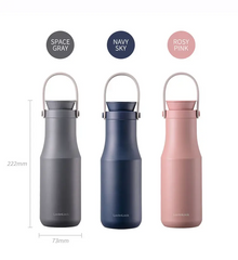 Bình Giữ Nhiệt LocknLock Metro Double Tumbler Có Quai Xách 470ml - Giữ Nóng Lạnh Tối Ưu, Inox 304, Sang Trọng, Tiện Lợi