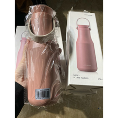 Bình Giữ Nhiệt LocknLock Metro Double Tumbler Có Quai Xách 470ml - Giữ Nóng Lạnh Tối Ưu, Inox 304, Sang Trọng, Tiện Lợi