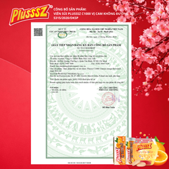 Viên Sủi Vitamin C Plusssz 1000mg Vị Cam Không Đường - Hỗ Trợ Sức Khỏe Hàng Ngày, 10 Viên Trong Tuýp Nhập Khẩu 4g