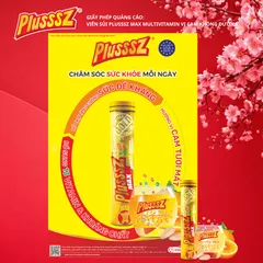Viên sủi Plusssz Max Multivitamin vị cam không đường - Tăng sức đề kháng, phù hợp cho mọi lứa tuổi từ 9 tuổi trở lên, hàng nhập khẩu Châu Âu