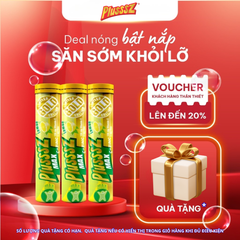 Viên Sủi Plusssz Max Vitamin C & Kẽm Vị Chanh Không Đường - Tăng Cường Đề Kháng, 3 Tuýp 20 Viên Nhập Khẩu Châu Âu