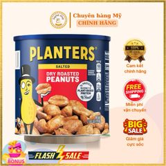 Đậu Phộng Rang Muối Planters Mỹ 1.47kg - Hạt Đậu Phộng Giòn Tan, Thơm Ngon, Thực Phẩm Lành Mạnh Cho Gia Đình