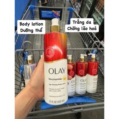 Sữa Dưỡng Thể Olay B3 Collagen 502ml - Siêu Dưỡng ẩm, Cải Thiện Da Khô, Nâng Tone Mịn Màng, Bản Mỹ Chính Hãng